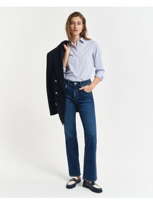 Gant Women's Navy Slim Fit Flare Jeans