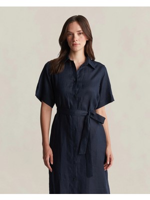 Gant Women's Black Shirt Collar Dress