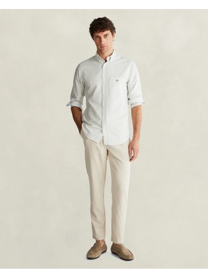 Gant Men's Beige Regular Fit Jogger Pants