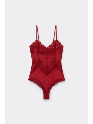 Intimissimi Pretty Flowers Tulle And Lace Bodysuit
