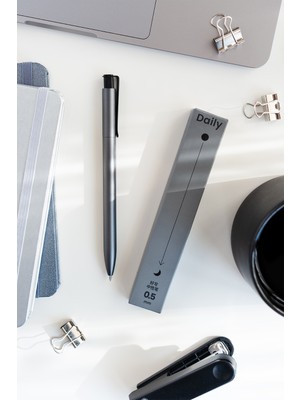 Kaco x Paperora Daily Gri Jel Kalem 0.5 mm (Tekli)
