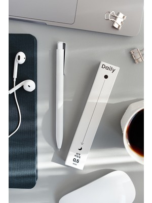 Kaco x Paperora Daily Beyaz Jel Kalem 0.5 mm (Tekli)
