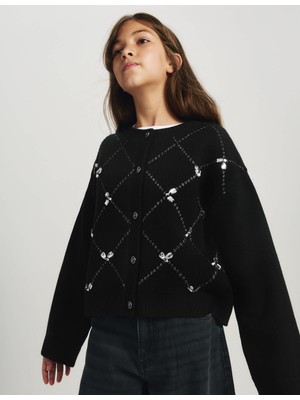 Marks & Spencer Parıltılı Kız Çocuk Hırka