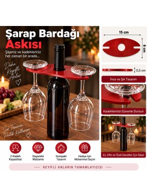 Belirtilmemiş 2li Şarap Kadehi Askısı