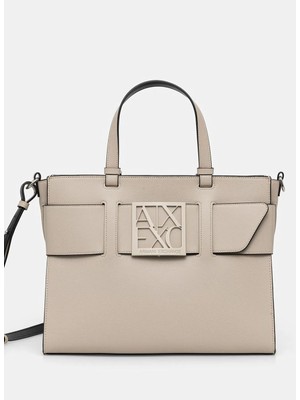 Armani Exchange Omuz Çan, Standart, Ekru