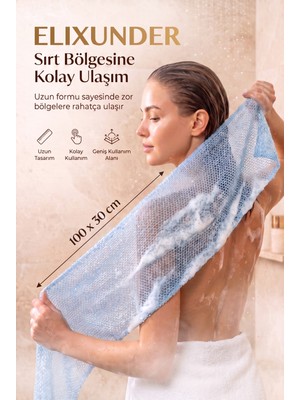 Elixunder Peeling Antibakteriyel Banyo Lifi Banyo Süngeri
