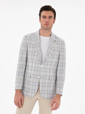 Cacharel White Slim Fit Blazer