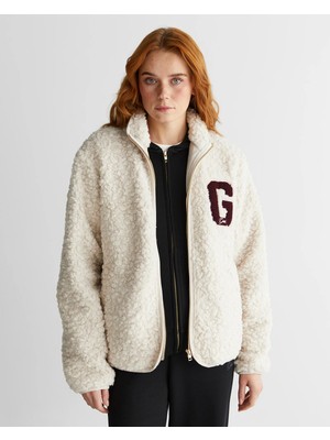 Gant Women's Cream Fleece Sweatshirt