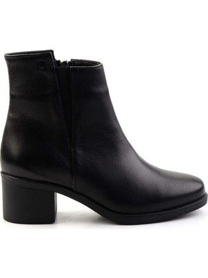 Bambi Black Genuine Leather Women's Boots & Booties K02586301703
