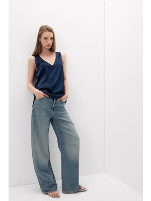 Intimissimi V-Neck Silk Tank Top