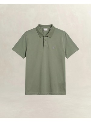Gant Men's Green Regular Fit Polo Shirt