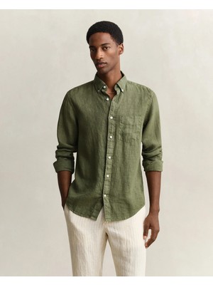 Gant Men's Green Regular Fit Shirt