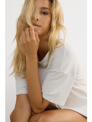 Intimissimi Chic Comfort Short Sleeve Modal Blouse