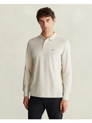 Gant Men's Beige Regular Fit Polo Shirt