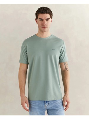 Gant Men's Green Short Sleeve T-Shirt