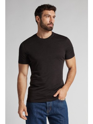 Intimissimi Stretch Merino Wool Short Sleeve T-Shirt