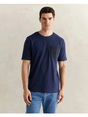 Gant Men's Navy Short Sleeve T-Shirt