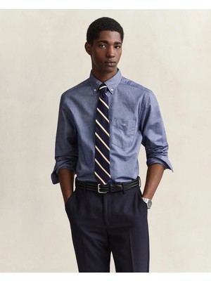 Gant Men's Blue Regular Fit Oxford Shirt