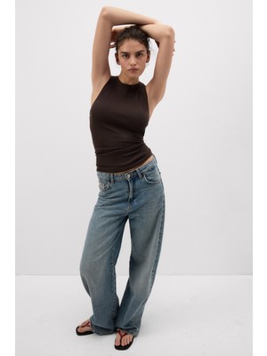 Intimissimi Pima Cotton Fine Ribbed Tank Top