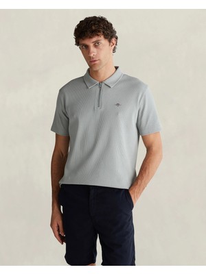 Gant Men's Green Regular Fit Polo Collar T-Shirt
