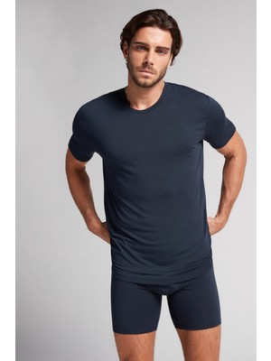 Intimissimi Crew Neck Modal And Silk T-Shirt