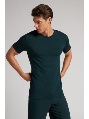 Intimissimi Crew Neck Modal And Silk T-Shirt