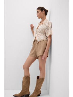 Intimissimi The Pure Linen Linen Canvas Shorts