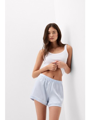 Intimissimi Silk Shorts With Trim Detail