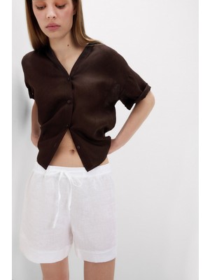 Intimissimi The Pure Linen Linen Canvas Shorts