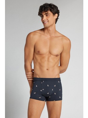 Intimissimi Men's Beagle Print Pima Cotton Boxers