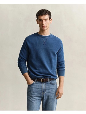 Gant Men's Blue Crew Neck Sweatshirt