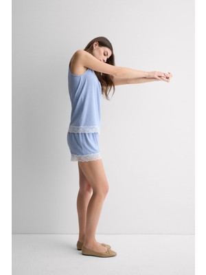 Intimissimi Lace Modal Short Pajamas With Tank Top