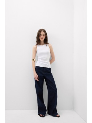 Intimissimi Pima Cotton Fine Ribbed Tank Top