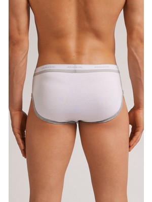Intimissimi Men's Logo Superior Cotton Briefs