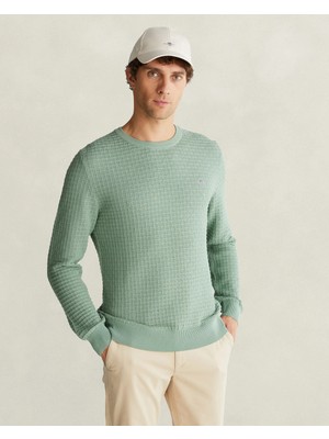 Gant Men's Green Regular Fit Sweater