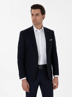 Cacharel Navy Slim Fit Blazer