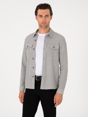 Cacharel Grey Regular Fit Overshirt