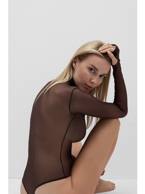 Intimissimi High Neck Tulle Bodysuit