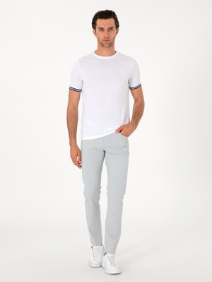 Cacharel Ice Blue Slim Fit Cotton Blend Jeans