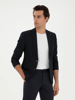 Cacharel Navy Slim Fit Blazer