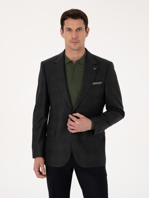 Cacharel Green Slim Fit Blazer