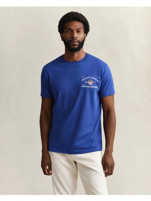 Gant Men's Blue Short Sleeve T-Shirt