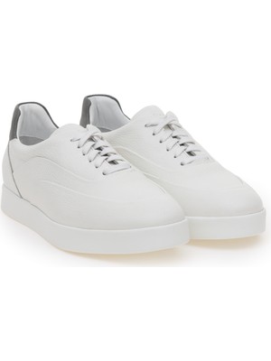 Cacharel White Eva Sole 100% Leather Casual Shoes