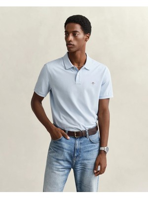 Gant Men's Blue Regular Fit Logo Polo Shirt