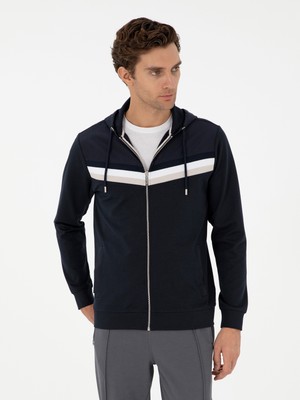 Cacharel Navy Regular Fit Sweatshirt