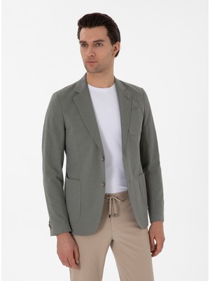 Cacharel Khaki Slim Fit Sport Coat