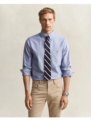 Gant Men's Blue Regular Fit Logo Shirt