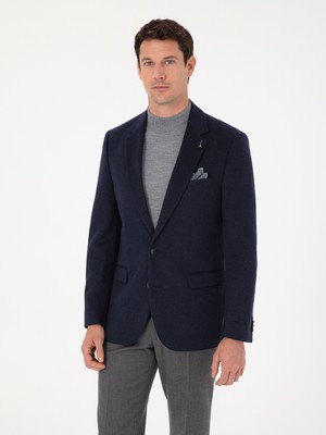 Cacharel Navy Slim Fit Blazer