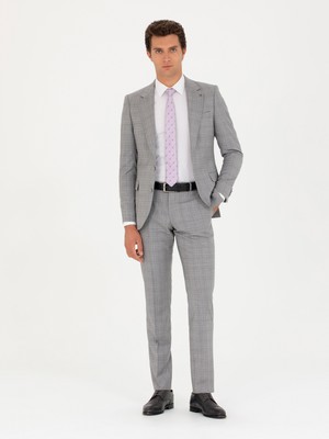 Cacharel Grey Slim Fit Suit