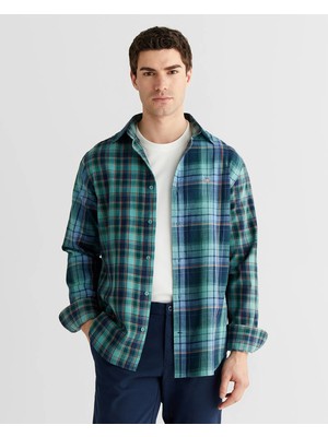 Gant Men's Green Checked Shirt